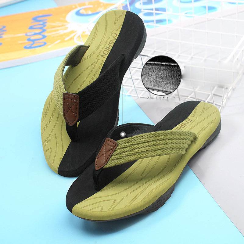 EVA Soft Sole Lightweight Flip Flops Flip Flops Beach Shoes - Mubimart