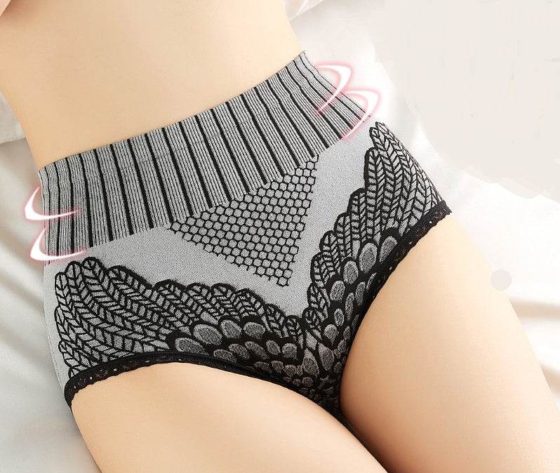 Graphene Crotch Slight Pressure Comfortable Women's High Waist Panties - Mubimart