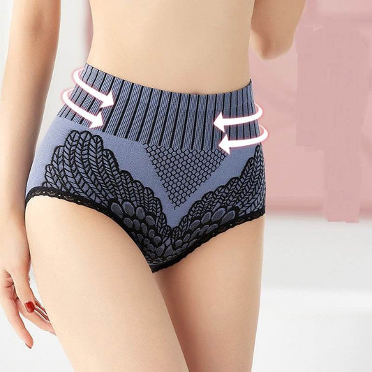Graphene Crotch Slight Pressure Comfortable Women's High Waist Panties - Mubimart