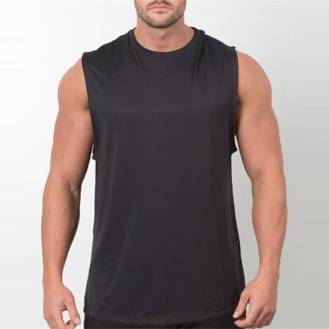 Brand New Plain Tank Top Men Bodybuilding Singlet Gyms Strin