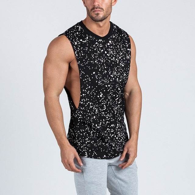 Brand New Plain Tank Top Men Bodybuilding Singlet Gyms Strin - Mubimart