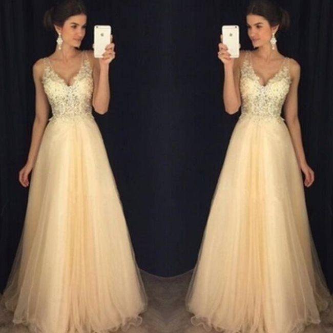 Lady Lace Dresses Evening Gown Wedding - Mubimart - Bridal Dress 