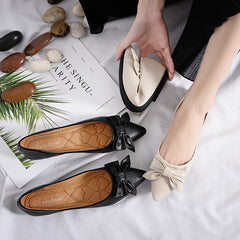 dames flats schoenen ballet Leer Puntige neus ballerina