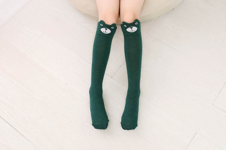 Girls cartoon over the knee socks - Mubimart
