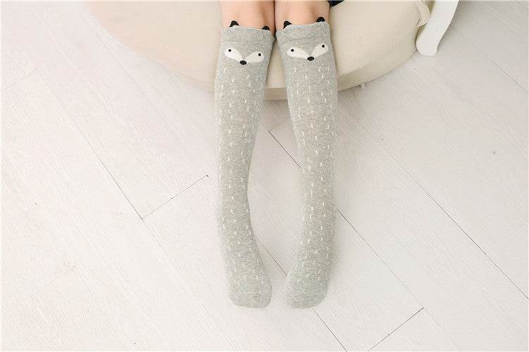 Girls cartoon over the knee socks - Mubimart