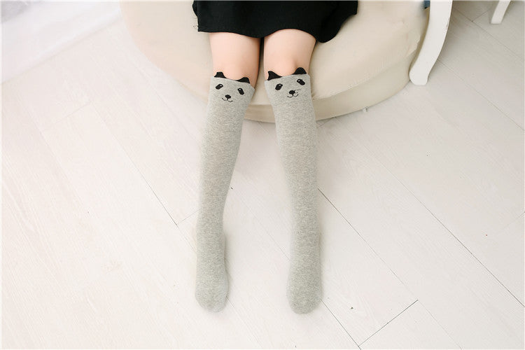 Girls cartoon over the knee socks - Mubimart -  