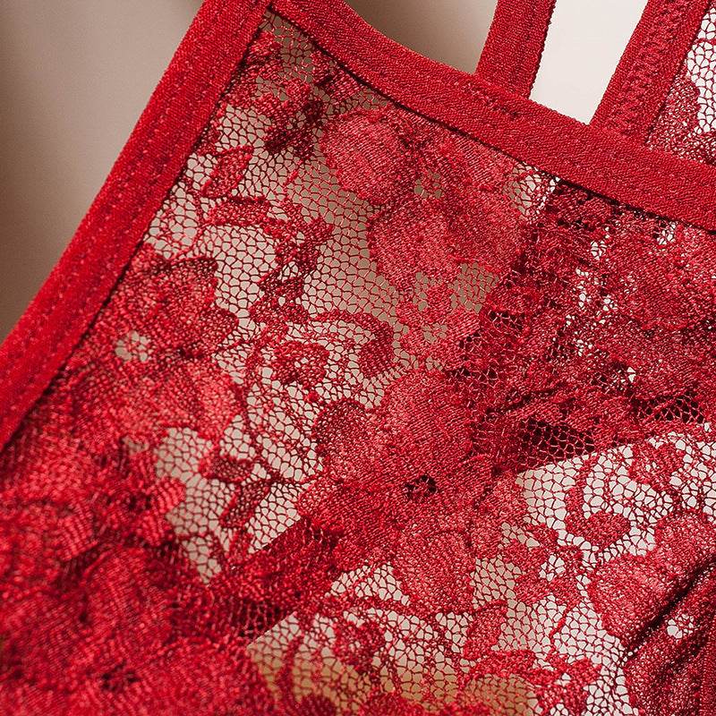Sexy Embroidered Mesh Ladies Thong - Mubimart