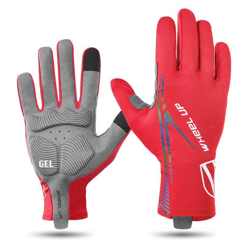 Summer Long Finger Gloves Breathable Cycling Gloves - Mubimart