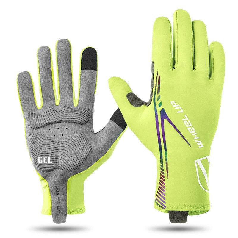 Summer Long Finger Gloves Breathable Cycling Gloves - Mubimart