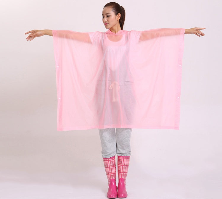 PVC Cape Raincoat Hiking Raincoat Outdoor Sleeveless Poncho