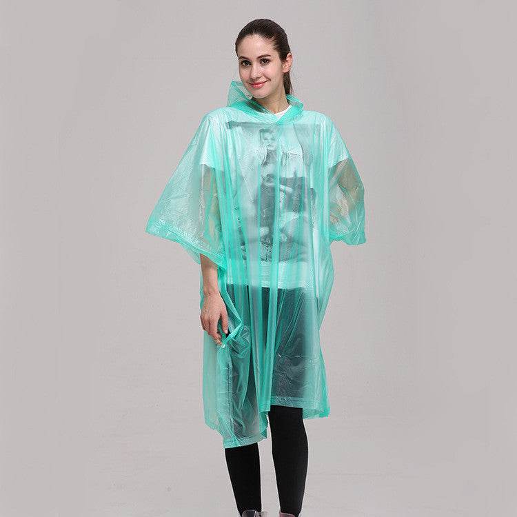 PVC Cape Raincoat Hiking Raincoat Outdoor Sleeveless Poncho - Mubimart