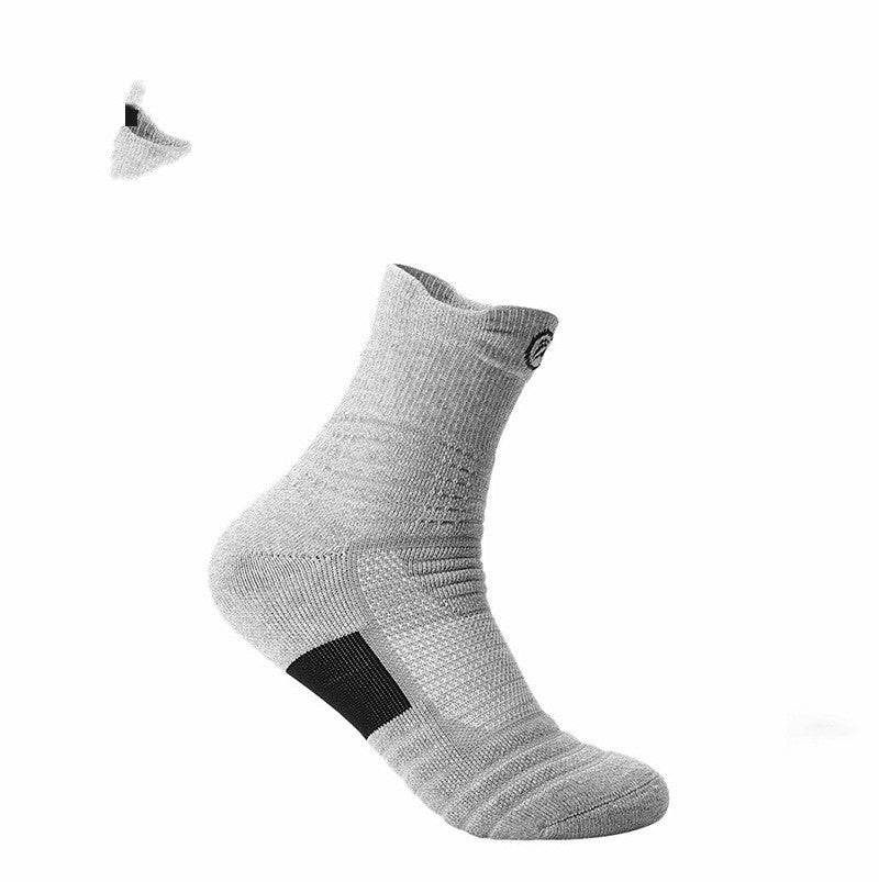 Elite Socks Men's Socks Sports Socks Low Cut Short Tube Basketball Socks Thick Towel Bottom Boat Socks Sweat-absorbent Running Tube - Mubimart