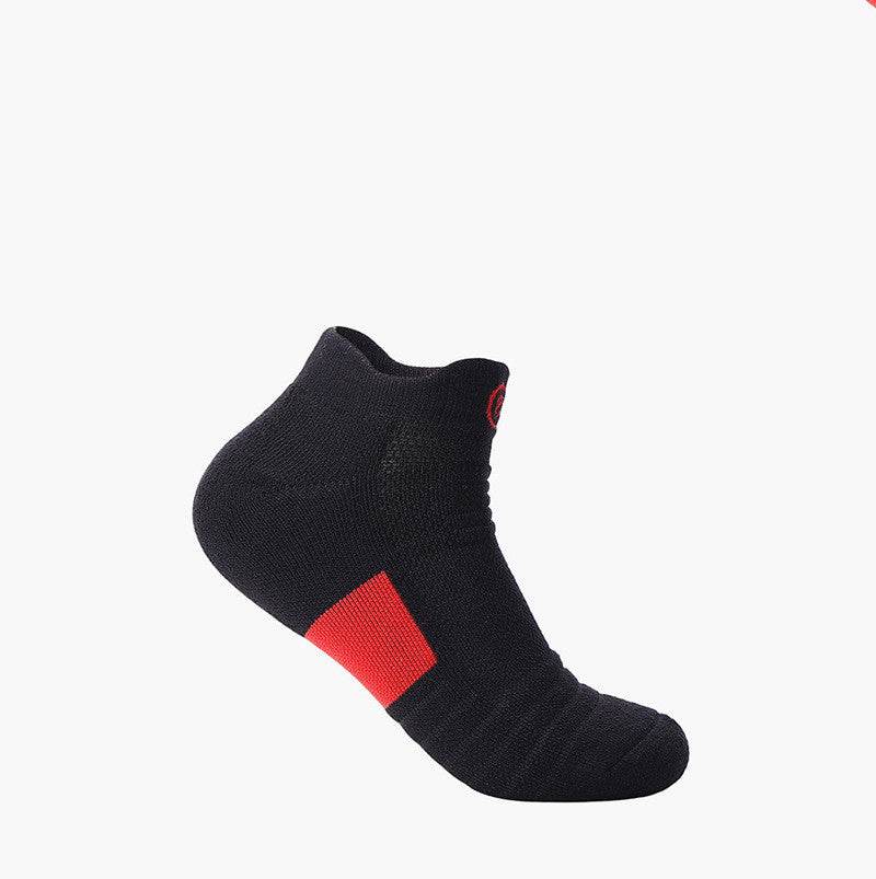 Elite Socks Men's Socks Sports Socks Low Cut Short Tube Basketball Socks Thick Towel Bottom Boat Socks Sweat-absorbent Running Tube - Mubimart