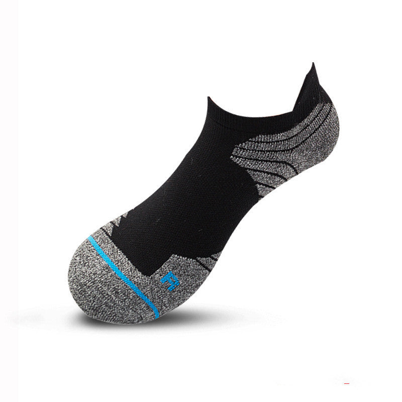 Elite Socks Men's Socks Sports Socks Low Cut Short Tube Basketball Socks Thick Towel Bottom Boat Socks Sweat-absorbent Running Tube - Mubimart -  