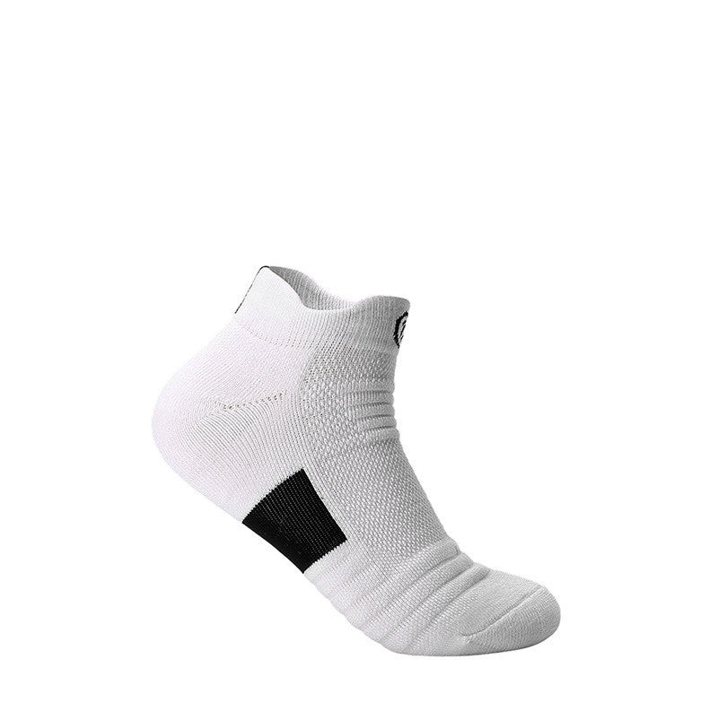 Elite Socks Men's Socks Sports Socks Low Cut Short Tube Basketball Socks Thick Towel Bottom Boat Socks Sweat-absorbent Running Tube - Mubimart -  