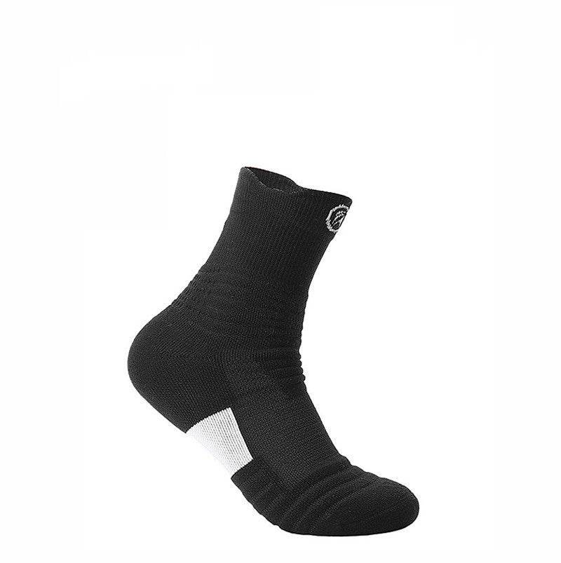 Elite Socks Men's Socks Sports Socks Low Cut Short Tube Basketball Socks Thick Towel Bottom Boat Socks Sweat-absorbent Running Tube - Mubimart