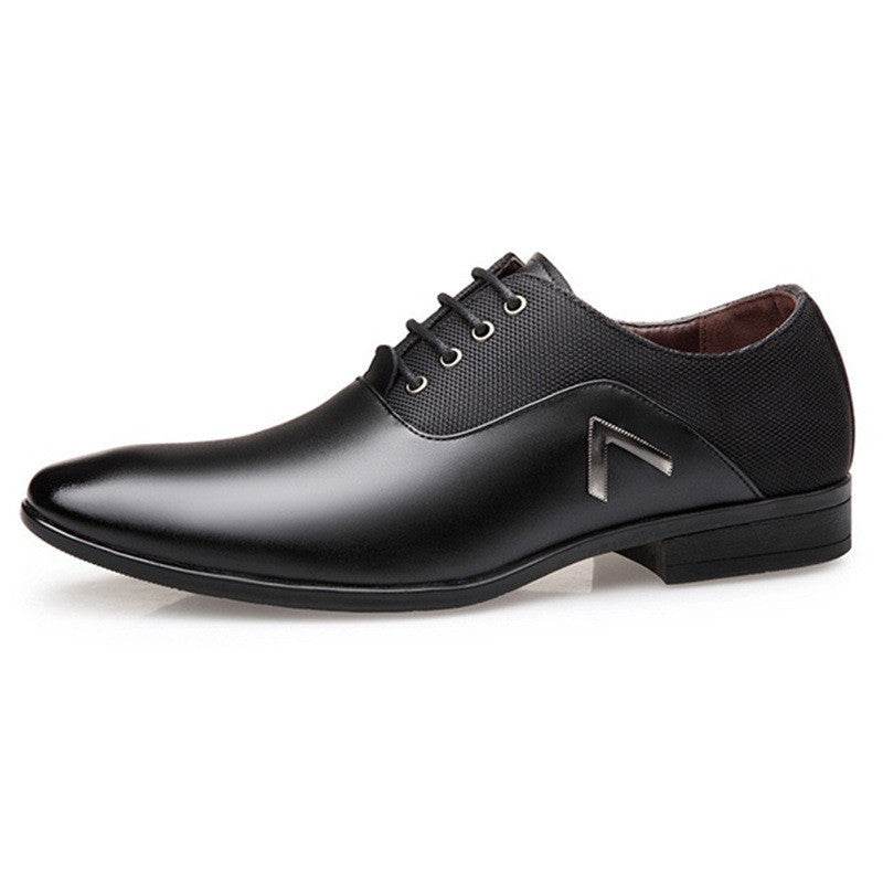 Men's Oxford Shoes British Large Size Business Casual Leather Shoes - Mubimart