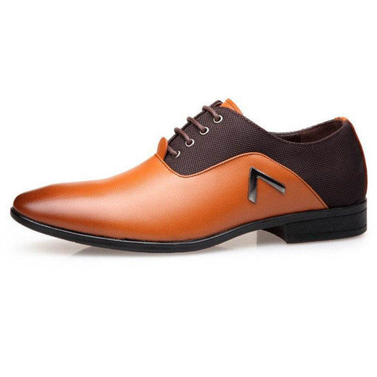 Men's Oxford Shoes British Large Size Business Casual Leather Shoes - Mubimart