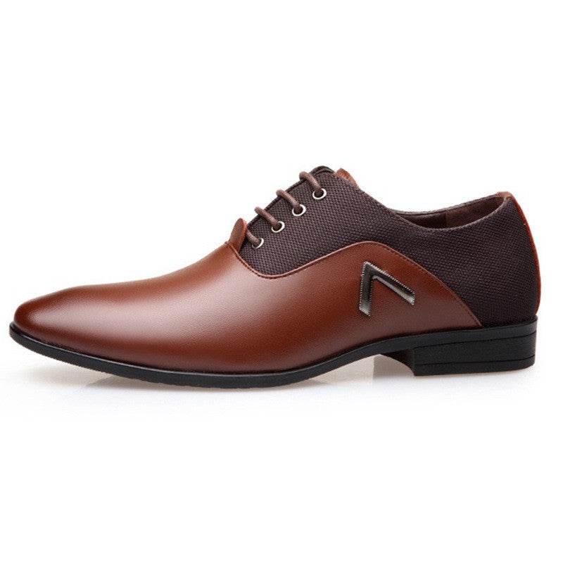Men's Oxford Shoes British Large Size Business Casual Leather Shoes - Mubimart