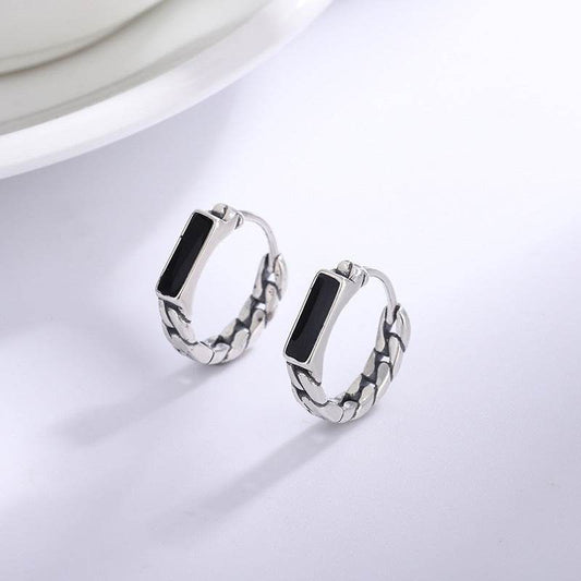 Hip Hop Style Earrings For Men And Women Retro Ear Clip Minimalist Design Earrings - Mubimart