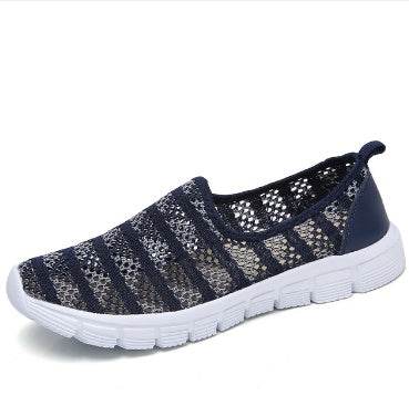 Summer women shoes women Breathable Mesh sneakers shoes ballet flats ladies slip on flats loafers shoes - Mubimart
