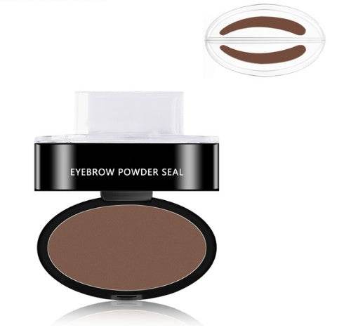 Eyebrow Powder Stamp Tint Stencil Kit Cosmetics Professional Makeup Waterproof Eye Brow Stamp Lift Eyebrow Enhancers Stencil Kit - Mubimart
