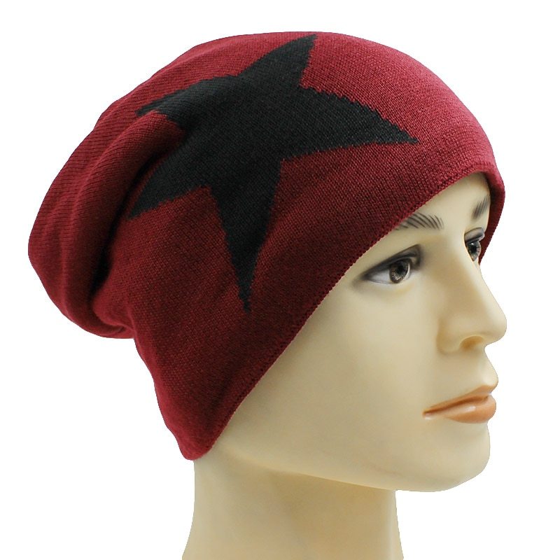 Winter knitted hood wind cap