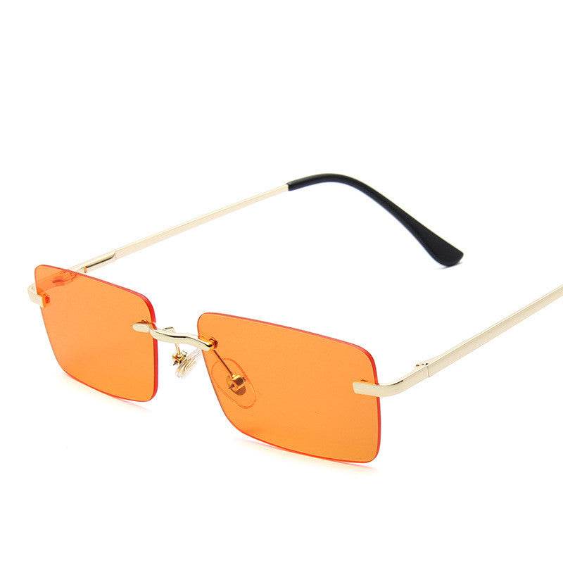 Rimless sunglasses women square - Mubimart