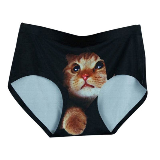 3d Print Cat Cotton Underwear Women Panties Seamless Briefs New Arrival Female Ropa Interior Mujer Lingerie - Mubimart