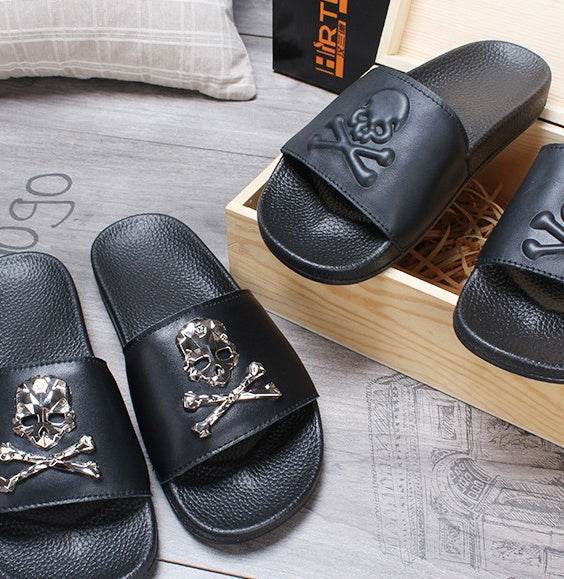 Leather slipper - Mubimart