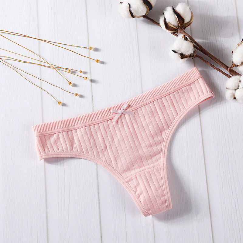 Women's cotton thong - Mubimart -  