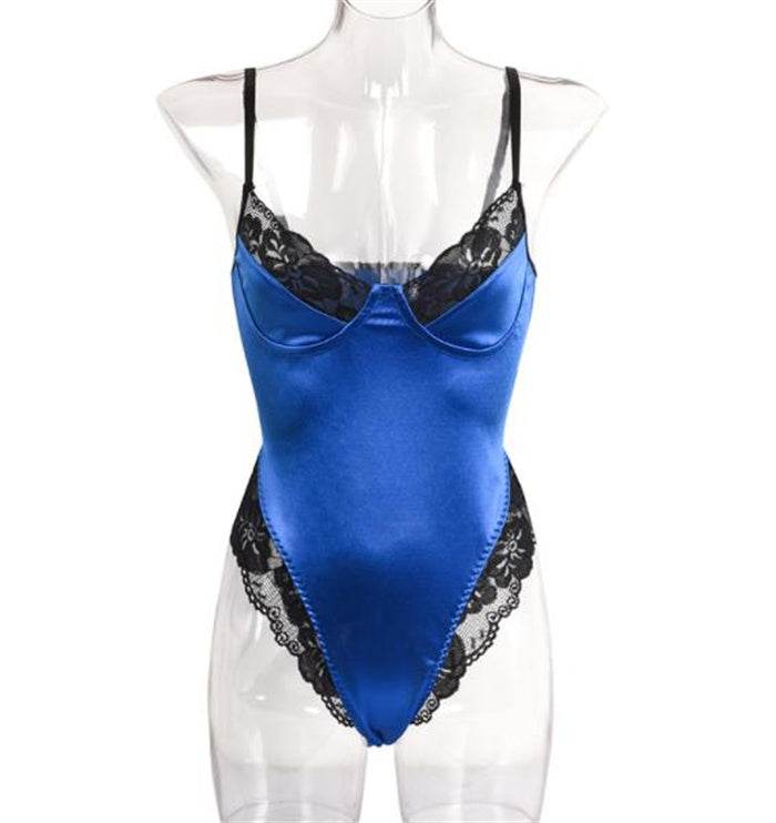 Lace sexy bodysuit - Mubimart