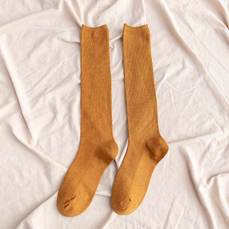 South Korea Japanese jk middle tube knee-length street half-high tube ins trendy socks - Mubimart