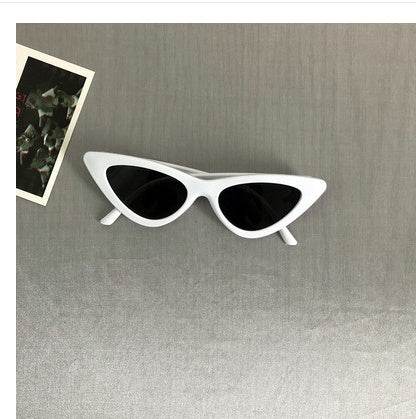 Korean version of the retro retro Harajuku cat eye sunglasses female triangle hip hop European and American net red sunglasses female ins glasses - Mubimart