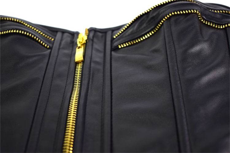 Bottoming Corset Leather Court Corset - Mubimart