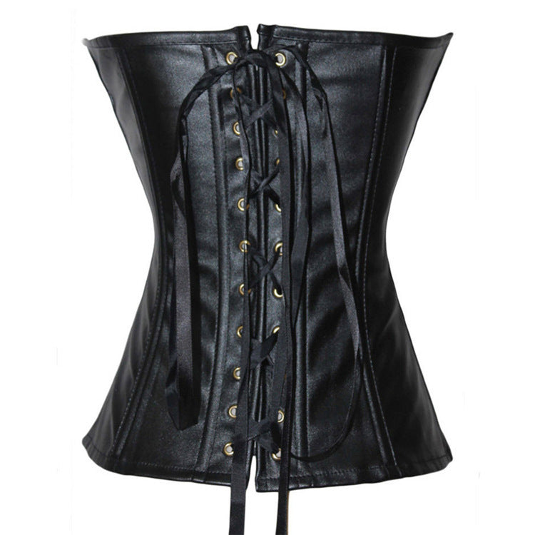 Bottoming Corset Leather Court Corset - Mubimart -  