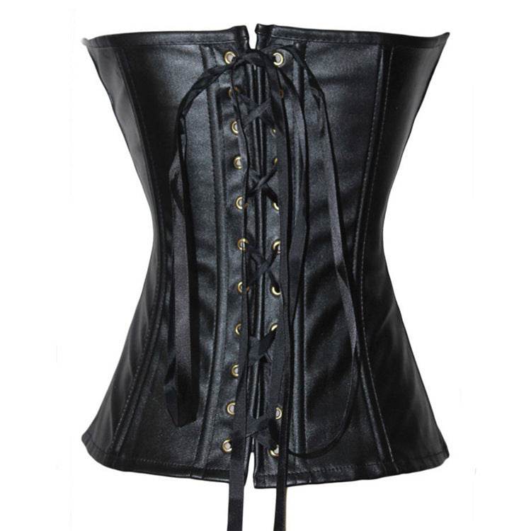 Bottoming Corset Leather Court Corset - Mubimart