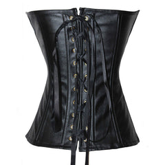 Bottoming Corset Leather Court Corset - Mubimart -  