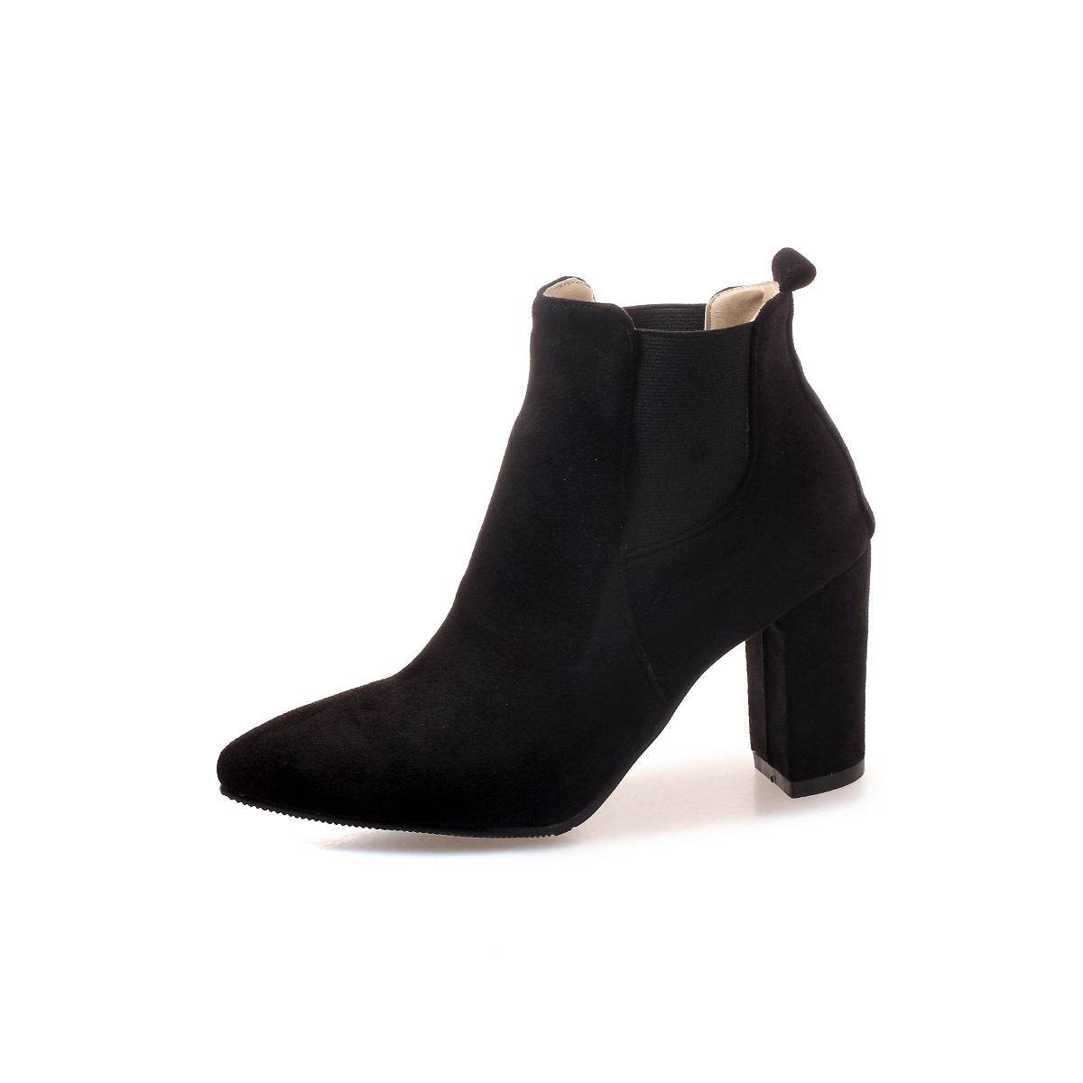 Frosted pointed booties - Mubimart