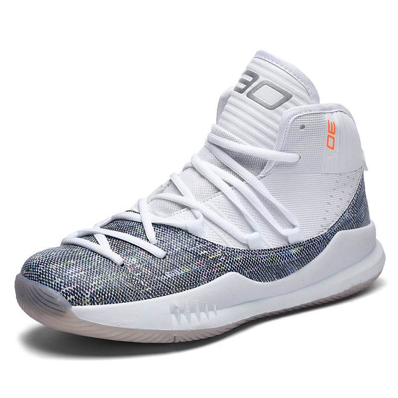 Couple Basketball Shoes Men's High-top Sneaker - Mubimart