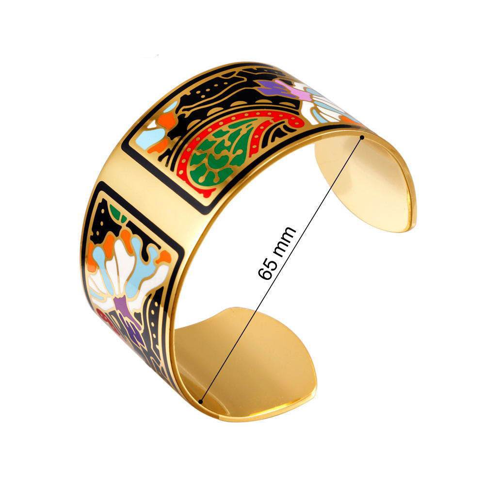 Bangle enamel bracelet - Mubimart