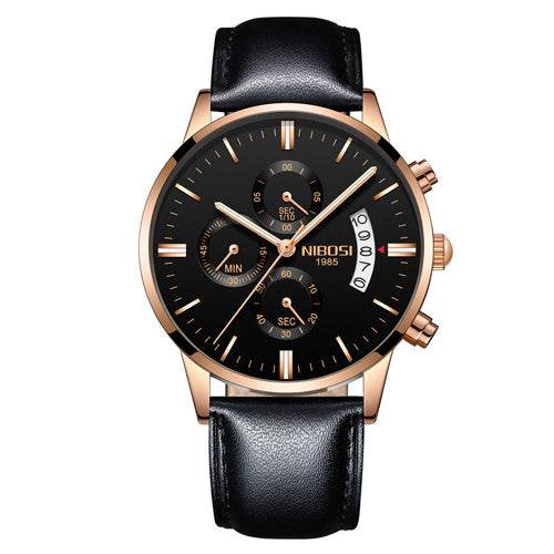 Men Watch Chronograph Sport Mens Watches Top Brand Luxury Waterproof Full Steel Quartz Gold Clock Men Relogio Masculino - Mubimart