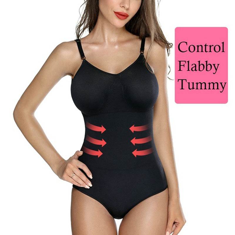 Women Bodysuit Waist Trainer Tummy Shaper Shapewear Girdle - Mubimart