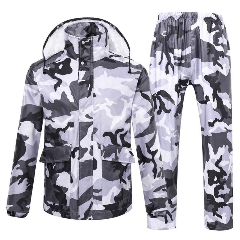 Camouflage raincoat set - Mubimart