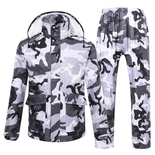 Camouflage raincoat set - Mubimart