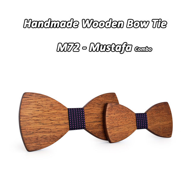 Wooden bow tie