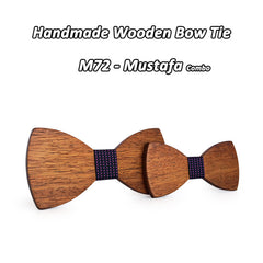 Wooden bow tie