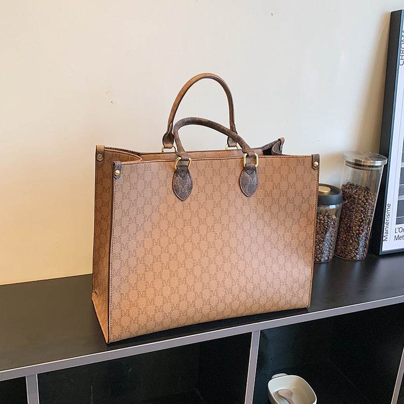Large Capacity Retro Single Shoulder Tote Bag For Women - Mubimart
