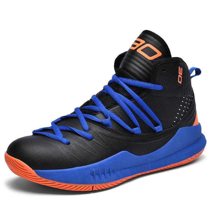 Couple Basketball Shoes Men's High-top Sneaker - Mubimart