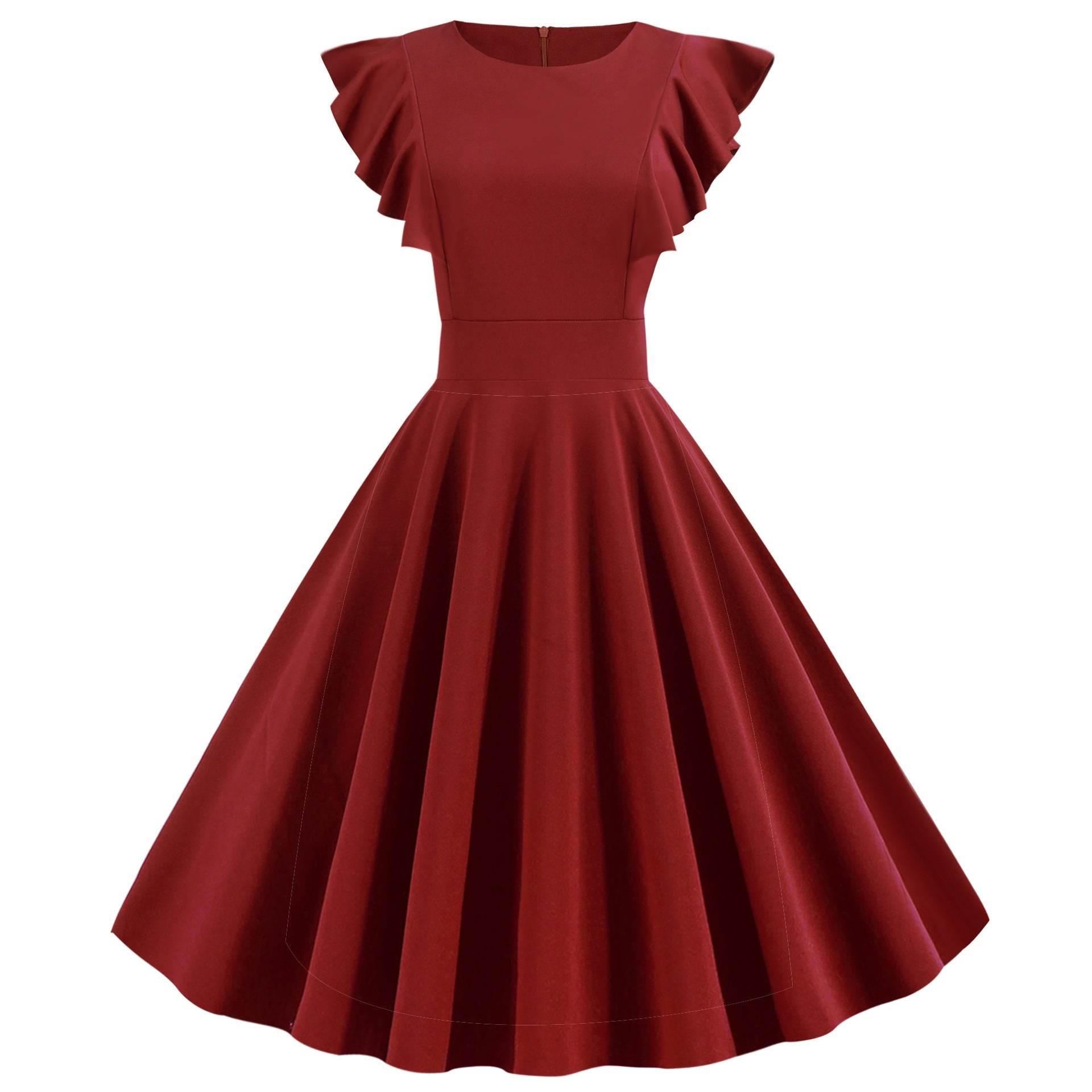 Solid color tunic skirt - Mubimart